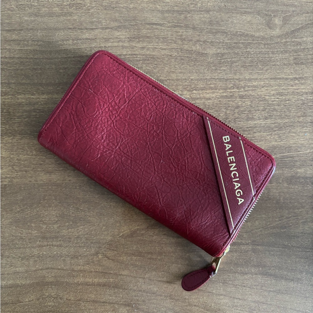 Balenciaga Red Continental Wallet